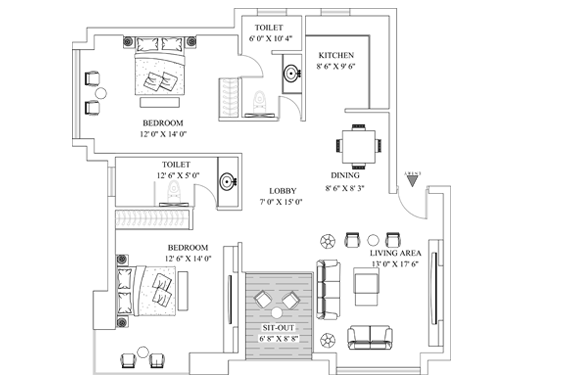 The Silver Oak Apartments map